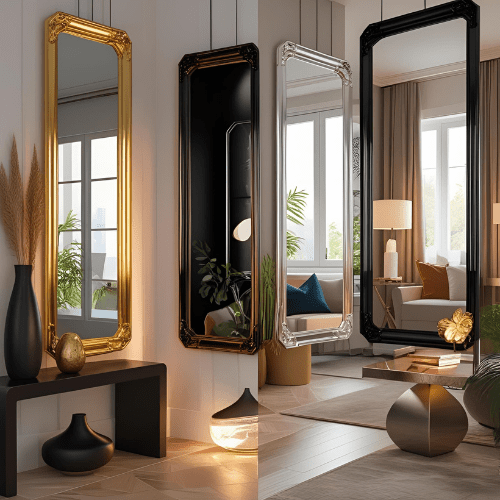 Miroir doré, noir ou argenté : quel style pour votre maison ? - Éclat Miroirs