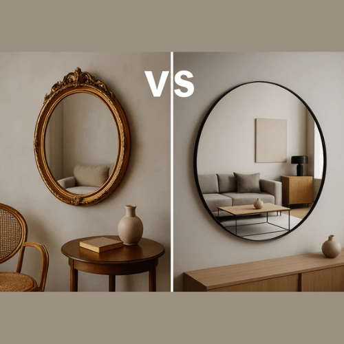Miroirs vintage vs miroirs modernes : que choisir pour votre intérieur ? - Éclat Miroirs